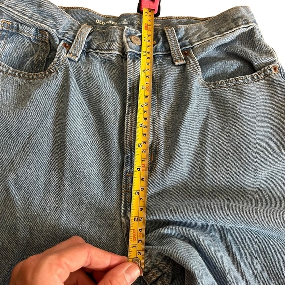 Old Navy Wide Leg High Rise Jeans Size 6 Tall 30” Inseam Vintage Wash Denim - Picture 8 of 12